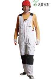 白色工裝背帶褲TMBDK-013 白色工裝背帶褲TMBDK-013