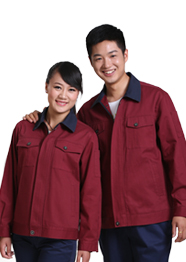 深紅長袖工作服TMC007 深紅長袖工作服TMC007