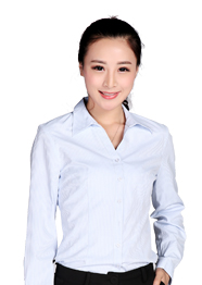 豎條紋V領長袖襯衫TMCS-001 豎條紋V領長袖襯衫TMCS-001