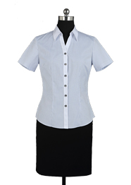 女短袖v領(lǐng)襯衫TMNC501B 女短袖v領(lǐng)襯衫TMNC501B