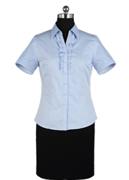 女短袖v領(lǐng)襯衫TMNC504B 女短袖v領(lǐng)襯衫TMNC504B