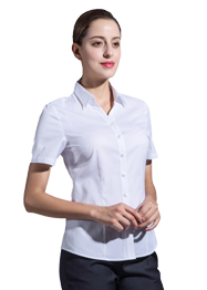 女短袖V領襯衣GWD6002 女短袖V領襯衣GWD6002