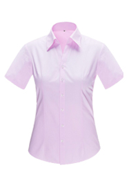 女短袖V領襯衣YWD4505 女短袖V領襯衣YWD4505